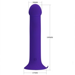 PRETTY LOVE - MURRAY YOUTH VIBRATING DILDO and RECHARGEABLE VIOLET