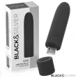 BLACK and SILVER - GERI USB WIEDERAUFLADBARER VIBRIERENDER BULLET 8 VIBRATIONEN SCHWARZ 10 X 2,2 CM BLACK and SILVER - GERI USB WIEDERAUFLADBARER VIBRIERENDER BULLET 8 VIBRATIONEN SCHWARZ 10 X 2,2 CM