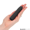 BLACK and SILVER - GERI BULLET VIBRANT RECHARGEABLE USB 8 VIBRATIONS NOIR 10 X 2,2 CM