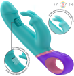 INTENSE - MONICA VIBRATORE RABBIT CON STIMOLATORE G-SPOT ROTANTE BLU INTENSE - MONICA VIBRATORE RABBIT CON STIMOLATORE G-SPOT ROTANTE BLU