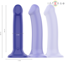 INTENSE - VICTORIA VIBRATOR MIT SAUGNAPF 10 VIBRATIONEN DUNKELBLAU FERNBEDIENUNG