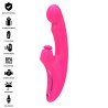 INTENSE - EMI VIBRATOR 13.5 CM MULTIFUNCTION 3 IN 1 10 VIBRATIONS PINK