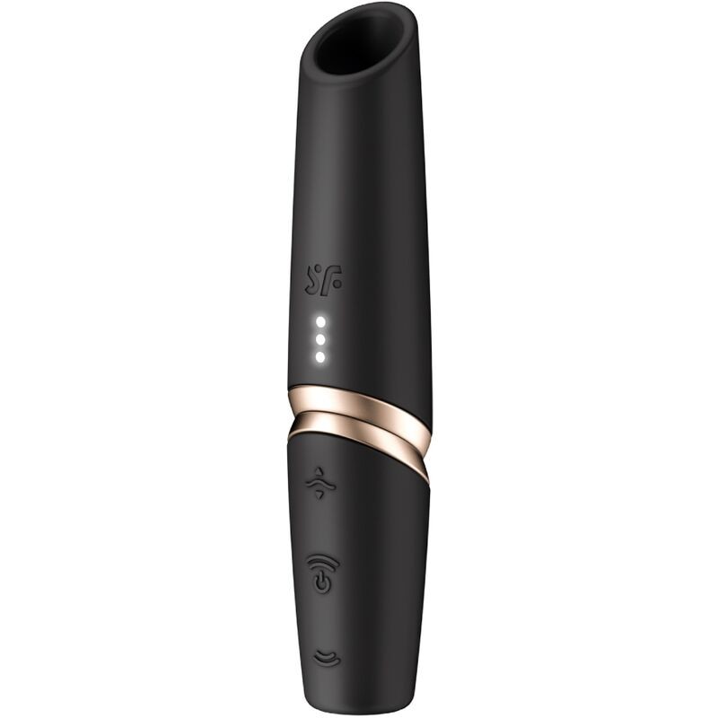 SATISFYER - STIMULATEUR DE CLITORIS PERFECT KISS WAVE NOIR - OR