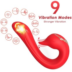 ARMONY - VIBRATEUR DELFIN MULTIPOSITION and EFFET CHALEUR ROUGE