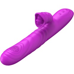 ARMONY - ANGELIA MULTIFUNCTION VIBRATOR WITH STIMULATING TONGUE VIOLET HEAT EFFECT