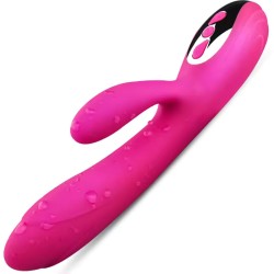 ARMONY - VIBRATEUR and STIMULATEUR FLEXIBLE EFFET CHALEUR FUCHSIA