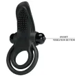 PRETTY LOVE - DOUBLE ANNEAU VIBRANT STIMULATEUR DE CLITORIS 10 VIBRATIONS NOIR PRETTY LOVE - DOUBLE ANNEAU VIBRANT STIMULATEUR DE CLITORIS 10 VIBRATIONS NOIR