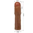 PRETTY LOVE - KYLIAN FUNDA PARA PENE CON EXTENSIÓN DE 7.6 CM MULATO PRETTY LOVE - KYLIAN FUNDA PARA PENE CON EXTENSIÓN DE 7.6 CM MULATO