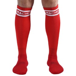 MACHO - LANGE SOCKEN EINE GRÖSSE ROT