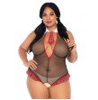 LEG AVENUE - ÉCOLIÈRE CROTHLESS FITNESS TEDDY GRANDE TAILLE LEG AVENUE - ÉCOLIÈRE CROTHLESS FITNESS TEDDY GRANDE TAILLE