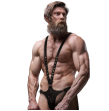 FETISH SUBMISSIVE ATTITUDE - MENS V-SHAPED ECO-LEATHER HARNESS FETISH SUBMISSIVE ATTITUDE - MENS V-SHAPED ECO-LEATHER HARNESS