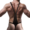 FETISH SUBMISSIVE ATTITUDE - MENS V-SHAPED ECO-LEATHER HARNESS