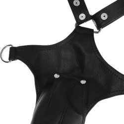 FETISH SUBMISSIVE ATTITUDE - MENS ECO-LEATHER JOCK STRAP HARNESS