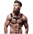 FETISH SUBMISSIVE ATTITUDE - HARNAIS DE POITRINE EN ÉCO-CUIR POUR HOMMES FETISH SUBMISSIVE ATTITUDE - HARNAIS DE POITRINE EN ÉCO-CUIR POUR HOMMES