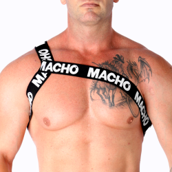 MACHO - ROMAN HARNESS WHITE S-M