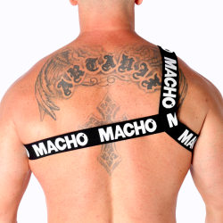 MACHO - ROMAN HARNESS WHITE S-M