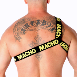 MACHO - ARNÉS ROMANO BLANCO S-M