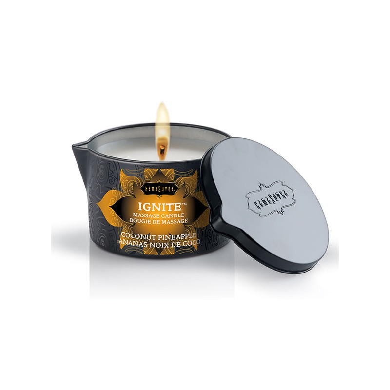 KAMASUTRA - COCONUT AND PINEAPPLE MASSAGE CANDLE 170GR