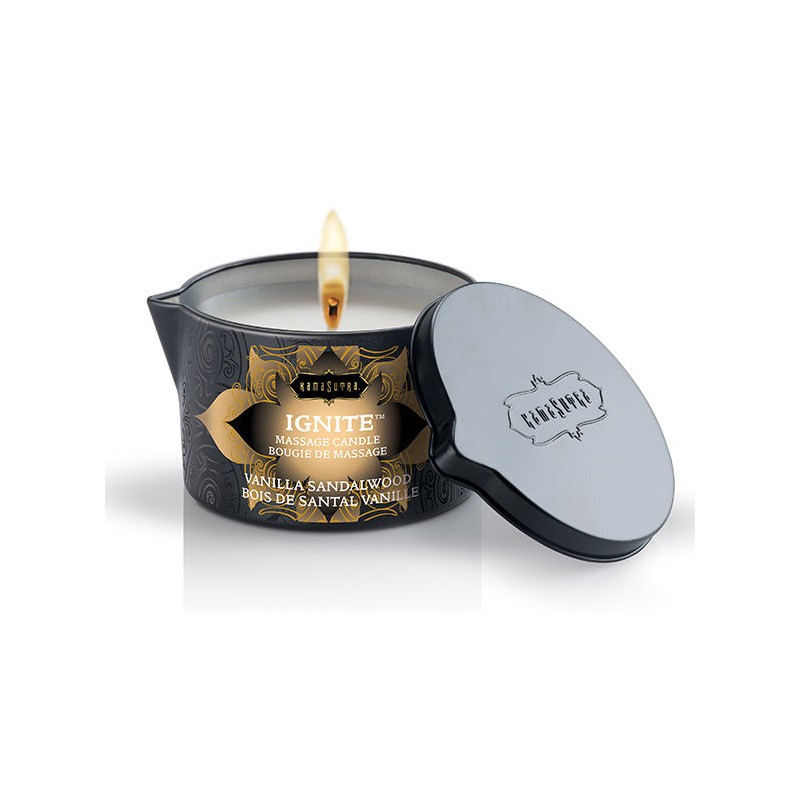 KAMASUTRA - VANILLA AND SANDALWOOD MASSAGE CANDLE 170 GR KAMASUTRA - VANILLA AND SANDALWOOD MASSAGE CANDLE 170 GR