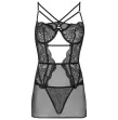 LIVCO CORSETTI FASHION - BARIRIN LC 90633 CAMICIA PANTY NERO L-XL LIVCO CORSETTI FASHION - BARIRIN LC 90633 CAMICIA PANTY NERO L-XL