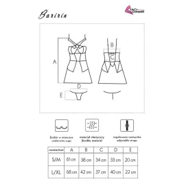 LIVCO CORSETTI FASHION - BARIRIN LC 90633 FALDA PANTY NEGRO L-XL