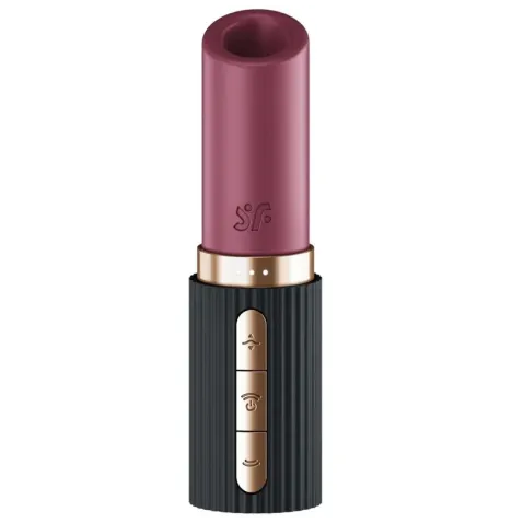 SATISFYER - DEEP KISS WAVE KLITORIS-STIMULATOR GRANAT - SCHWARZ