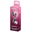 SATISFYER - STIMULATEUR DE CLITORIS DEEP KISS WAVE GRENAT - NOIR