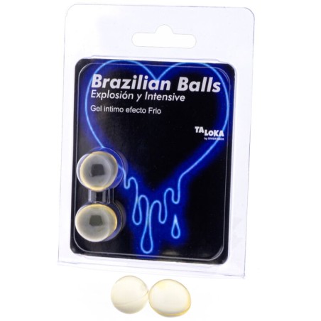 TALOKA - 2 BALLES BRÉSILIENNES GEL EXCITANT EFFET FROID and VIBRATION