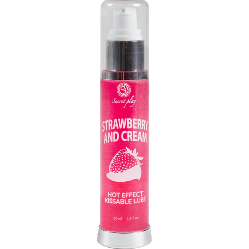 SECRETPLAY - LUBRIFIANT 2-1 EFFET CHALEUR FRAISE and CRÈME 50 ML