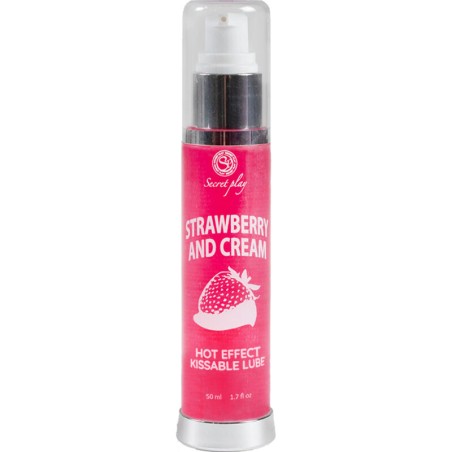 SECRETPLAY - LUBRIFIANT 2-1 EFFET CHALEUR FRAISE and CRÈME 50 ML