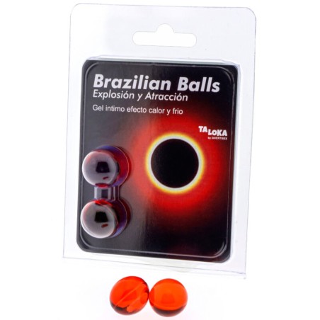TALOKA - 2 BRAZILIAN BALLS HOT and COLD EFFECT EXCITING GEL