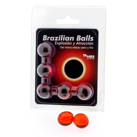 TALOKA - 5 BOULES BRÉSILIENNES GEL EXCITANT EFFET CHAUD and FROID