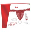 INTT RELEASES - CULOTTE ROUGE BRÉSILIENNE AVEC PERLES ET GEL LUBRIFIANT 50 ML INTT RELEASES - CULOTTE ROUGE BRÉSILIENNE AVEC PERLES ET GEL LUBRIFIANT 50 ML