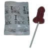 DIABLO PICANTE - STRAWBERRY and CHERRY CANDY PENIS LOLLIPOP
