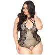 LEG AVENUE - CROTHLESS TEDDY 1X-2X LEG AVENUE - CROTHLESS TEDDY 1X-2X