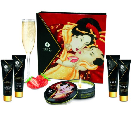 SHUNGA - GEHEIMES GEISHA-ERDBEER- UND CAVA-KIT