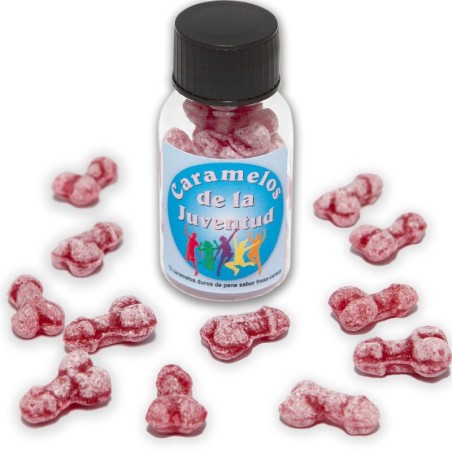 DIABLO PICANTE - 12 YOUTH CANDIES PENIS SHAPE STRAWBERRY-CHERRY