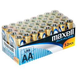 MAXELL - BATTERIE ALCALINA AA LR6 PACK32 UDS
