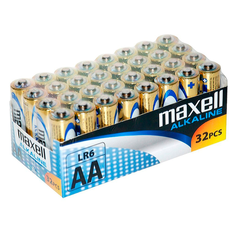 MAXELL - BATTERIA ALCALINA AA LR6 PACCO32 UDS