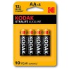 KODAK - BATTERIA ALCALINA XTRALIFE AA LR6 BLISTER 4