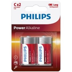 PHILIPS - POWER ALKALINE PILA C LR14 BLISTER 2