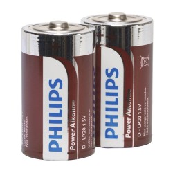 PHILIPS - POWER ALKALINE PILA D LR20 BLISTER 2