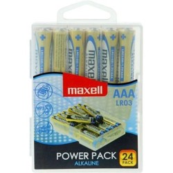 MAXELL - PACCO BATTERIE ALCALINE AAA LR03 24 BATTERIE