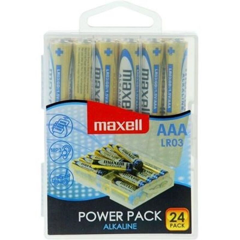 MAXELL - ALKALINE BATTERIE AAA LR03 PACK 24 BATTERIEN