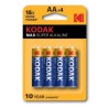 KODAK - PILES ALCALINES MAX AA LR6 4