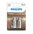 PHILIPS - ALKALINE BATTERIES C LR14 BLISTER2 PHILIPS - ALKALINE BATTERIES C LR14 BLISTER2