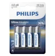 PHILIPS - ULTRA ALKALINE BATTERY AA LR6 4 UNIT PHILIPS - ULTRA ALKALINE BATTERY AA LR6 4 UNIT