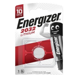 ENERGIZER - PILE BOUTON LITHIUM CR2032 3V 1 UNIT