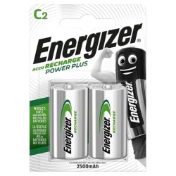 ENERGIZER - BATTERIE RECHARGEABLE POWER PLUS HR14 C 2500mAh 2 UNIT