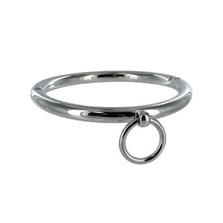 METAL HARD - BDSM-HALSKETTE MIT RING 10CM